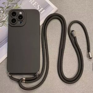 Coque Iphone en silicone avec bandoulière